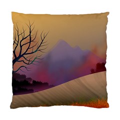 Landscape Illustration Nature Sky Standard Cushion Case (one Side) by Simbadda