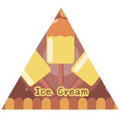 Cream Sweet Icecream Wooden Puzzle Triangle by Bajindul