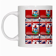 Flag Bermuda White Mugs by ArtworkByPatrick