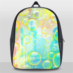 Bubbles Blue Floating Air School Bag (xl) by Simbadda