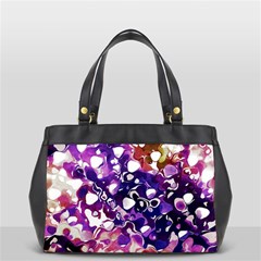 Paint Texture Purple Watercolor Oversize Office Handbag (2 Sides) by Simbadda