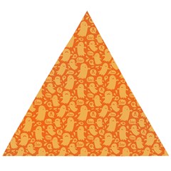 Halloween Background Wooden Puzzle Triangle by Simbadda