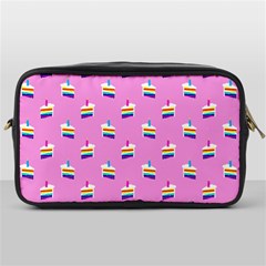 Rainbow Birthday Cake Pattern2 Toiletries Bag (one Side) by bloomingvinedesign