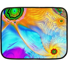 Artwork Digital Art Fractal Colors Fleece Blanket (mini) by Wegoenart