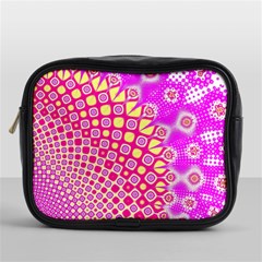 Digital Arts Fractals Futuristic Pink Mini Toiletries Bag (one Side) by Wegoenart