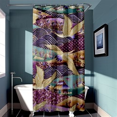 Textile Fabric Cloth Pattern Shower Curtain 36  X 72  (stall)  by Wegoenart