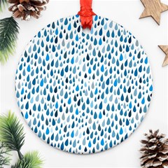 Rain Drops Ornament (round) by HelgaScand