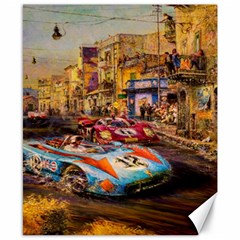 Racing Canvas 8  X 10  by ArtworkByPatrick