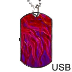 Background Texture Pattern Dog Tag Usb Flash (one Side) by Wegoenart