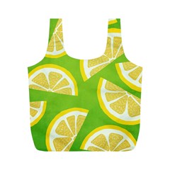 Lemon Fruit Healthy Fruits Food Full Print Recycle Bag (m) by Wegoenart