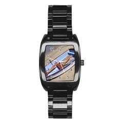 Balboa 1 2 Stainless Steel Barrel Watch by bestdesignintheworld