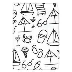 Black And White Summer Vector Pattern Removable Flap Cover (s) by Vaneshart