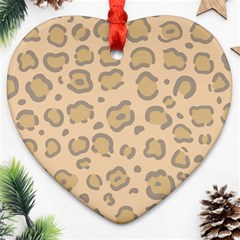 Leopard Print Ornament (heart) by Sobalvarro