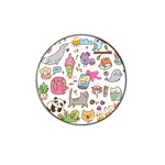 Set Kawaii Doodles Hat Clip Ball Marker Front