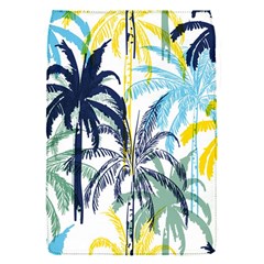 Colorful Summer Palm Trees White Forest Background Removable Flap Cover (s) by Vaneshart