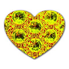 Cut Glass Beads Heart Mousepads by essentialimage