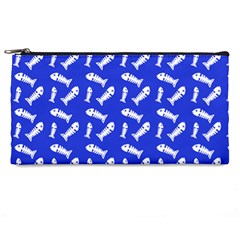 Fish Royal Blue Pencil Cases by snowwhitegirl