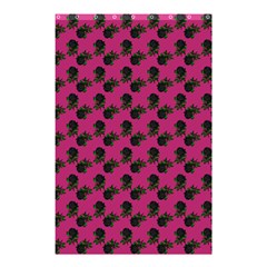 Black Rose Pink Shower Curtain 48  X 72  (small)  by snowwhitegirl