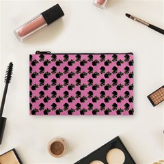 Black Rose Light Pink Cosmetic Bag (small) by snowwhitegirl