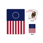 Betsy Ross flag USA America United States 1777 Thirteen Colonies vertical Playing Cards Single Design (Mini) Back