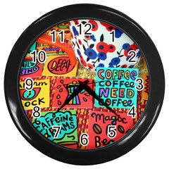 8035be8f 3f6e 4b6b 93ea E29b1c93f554 Wall Clock (black) by Amoreluxe