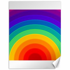 Rainbow Background Colorful Canvas 18  X 24  by HermanTelo