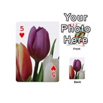 Tulips spring bouquet Playing Cards 54 Designs (Mini) Front - Heart5