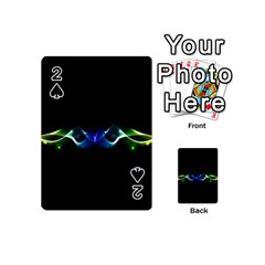 Colorful Neon Art Light Rays, Rainbow Colors Playing Cards 54 Designs (mini) by picsaspassion