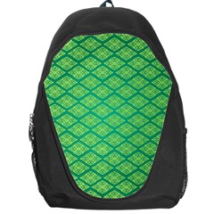 Pattern Texture Geometric Green Backpack Bag by Mariart