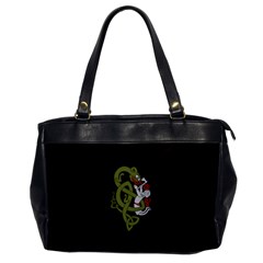 Pepe The Frog Rare Celtic Viking Norse Dragon Pattern Deus Vult Medieval Wojak Crusader Oversize Office Handbag by snek