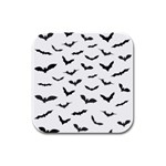 Bats Pattern Rubber Square Coaster (4 pack)  Front