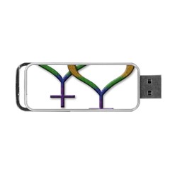 Mrs  And Mrs  Portable Usb Flash (two Sides) by LiveLoudGraphics