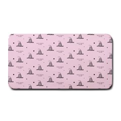 Gadsden Flag Standard Color Pink Gadsden Flag Pattern3 Stars K Gadsden Flag Pattern3 Black Background Medium Bar Mats by snek