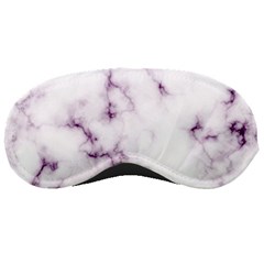 White Marble Violet Purple Veins Accents Texture Printed Floor Background Luxury Sleeping Mask by genx