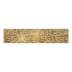 Retro Gold Glitters Golden Disco Ball Optical Illusion Velvet Scrunchie by genx