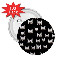 Bats In The Night Ornate 2 25  Buttons (100 Pack)  by pepitasart