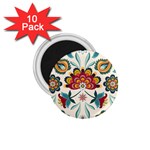 Baatik Print  1.75  Magnets (10 pack)  Front