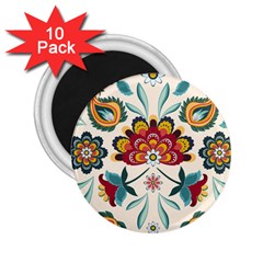 Baatik Print  2 25  Magnets (10 Pack)  by designsbymallika