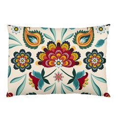 Baatik Print  Pillow Case (two Sides) by designsbymallika