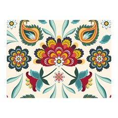 Baatik Print  Double Sided Flano Blanket (mini)  by designsbymallika