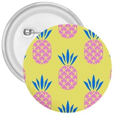 Summer Pineapple Seamless Pattern 3  Buttons by Sobalvarro