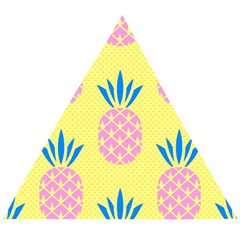 Summer Pineapple Seamless Pattern Wooden Puzzle Triangle by Sobalvarro