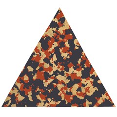 Aged Red, White, And Blue Camo Wooden Puzzle Triangle by McCallaCoultureArmyShop