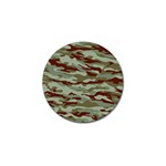 Brown and Green Camo Golf Ball Marker (4 pack) Front