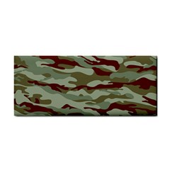 Brown And Green Camo Hand Towel by McCallaCoultureArmyShop