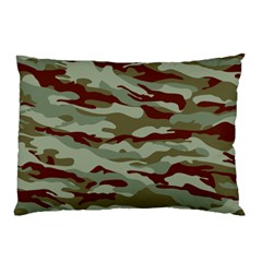 Brown And Green Camo Pillow Case by McCallaCoultureArmyShop