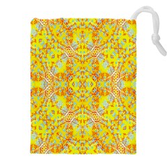 Vivid Warm Ornate Pattern Drawstring Pouch (5xl) by dflcprintsclothing