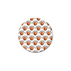 Orange Basketballs Golf Ball Marker (10 Pack) by mccallacoulturesports