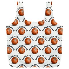 Orange Basketballs Full Print Recycle Bag (xxl) by mccallacoulturesports