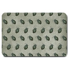 Army Green Hand Grenades Large Doormat  by McCallaCoultureArmyShop